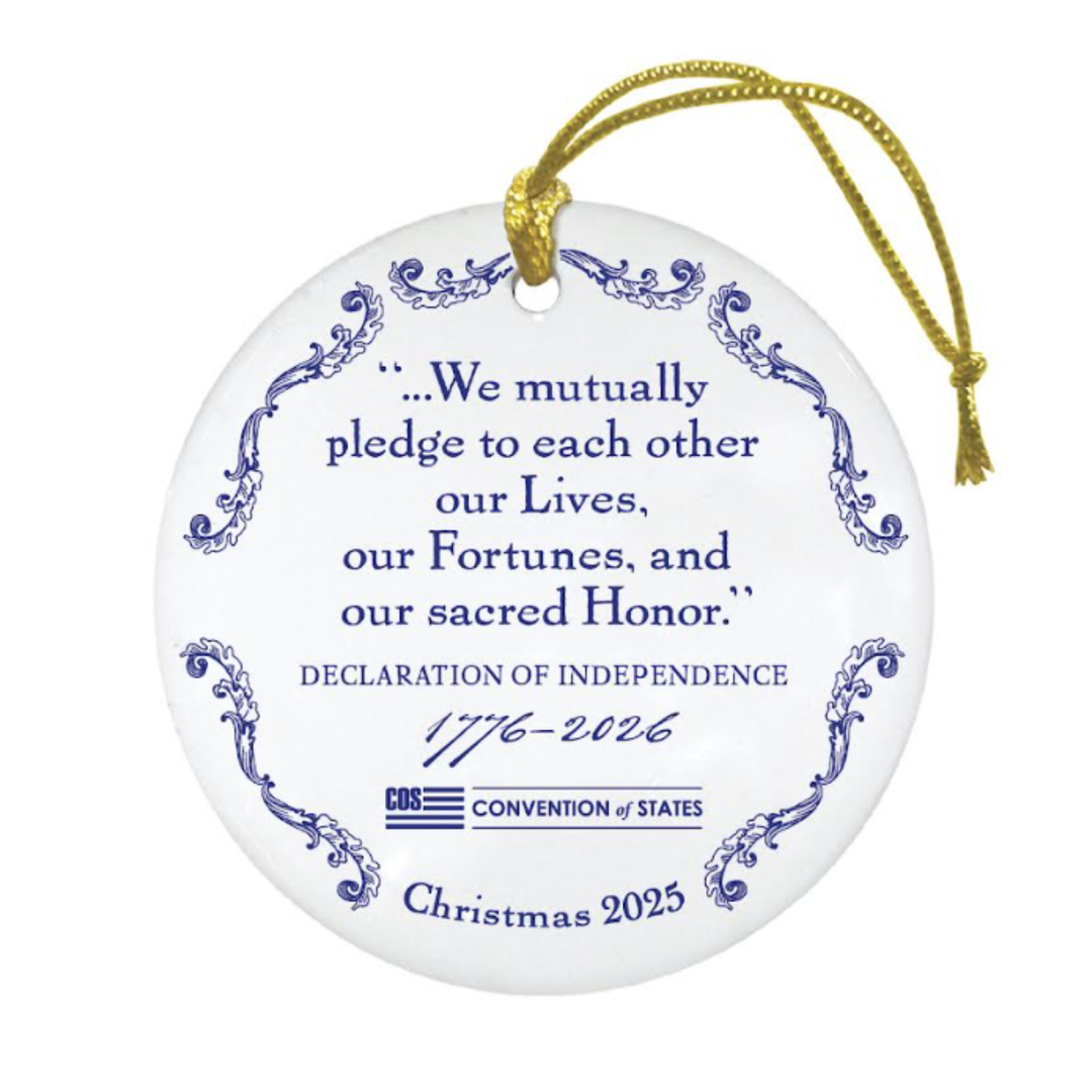 2025 Christmas Ornament- Celebrating 250 Years