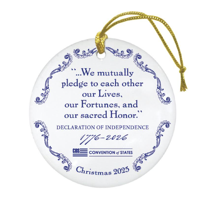 2025 Christmas Ornament- Celebrating 250 Years