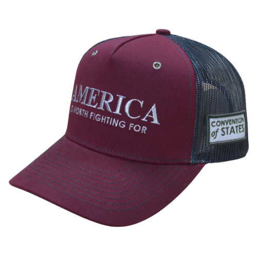 America Trucker Hat- Red