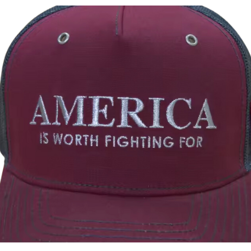 America Trucker Hat- Red