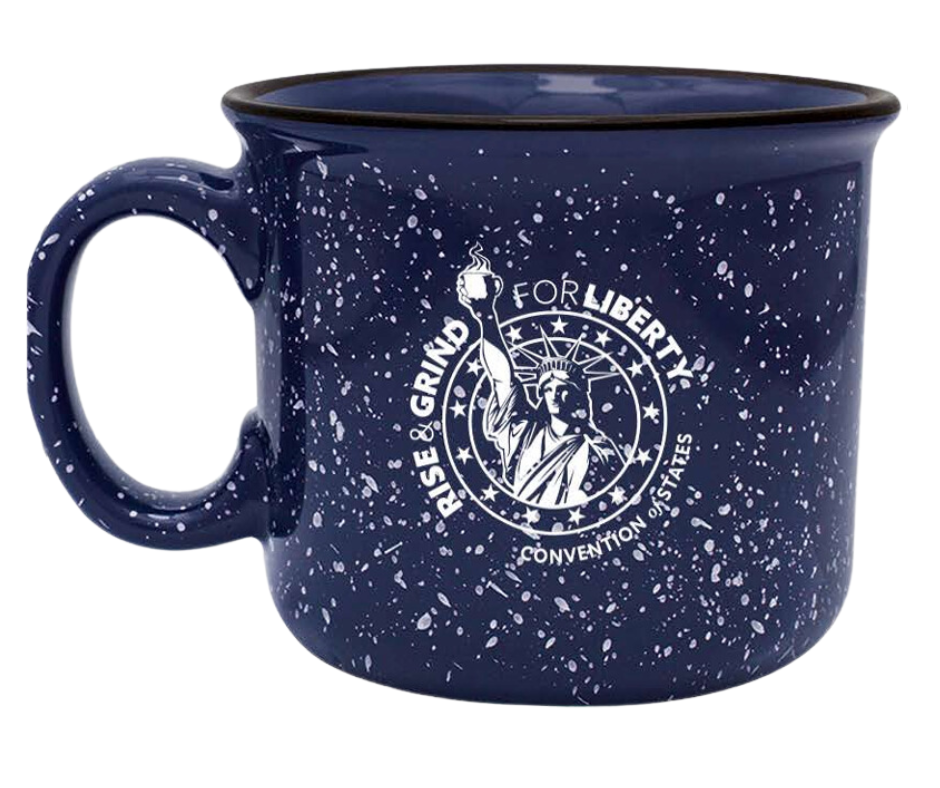 Rise and Grind Mug- Navy