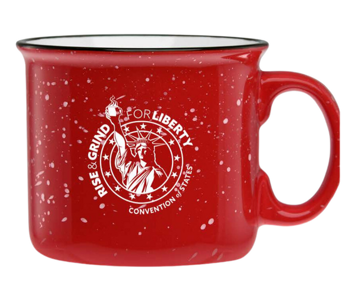 Rise and Grind Mug- Red