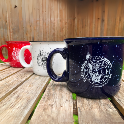 Rise and Grind Mug- Navy