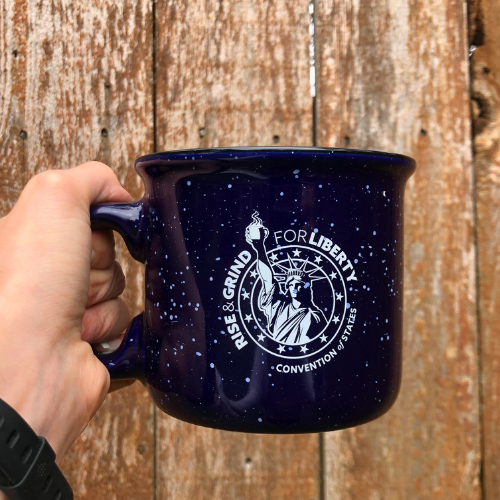 Rise and Grind Mug- Navy