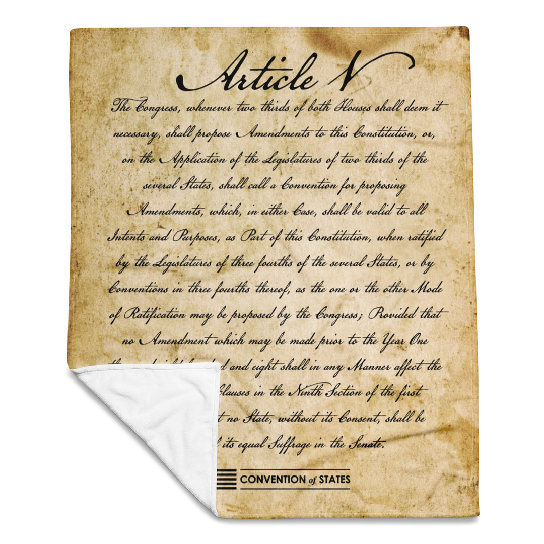 Article V Throw Blanket