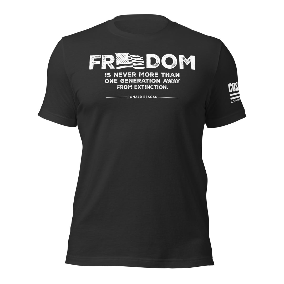 Reagan Freedom Unisex Tee (white print)