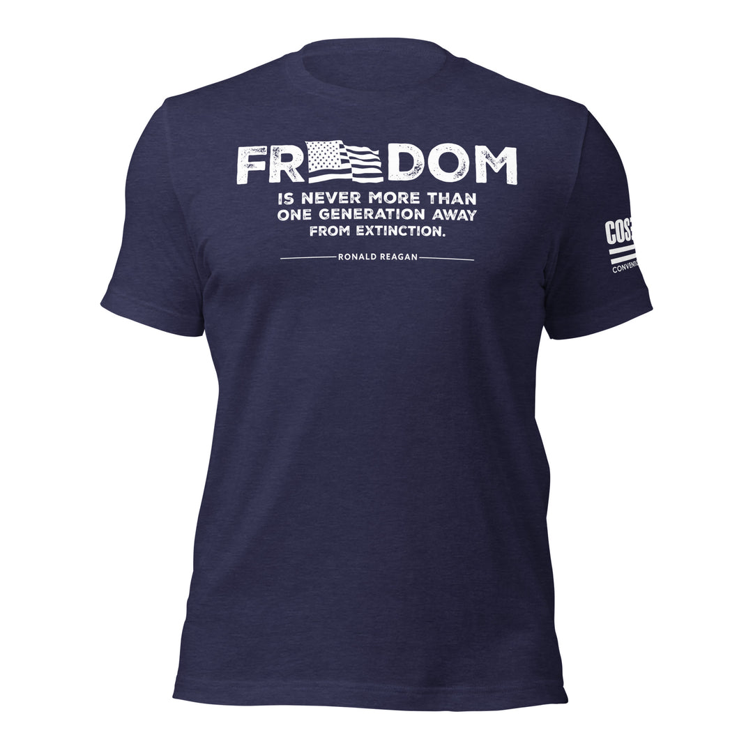 Reagan Freedom Unisex Tee (white print)