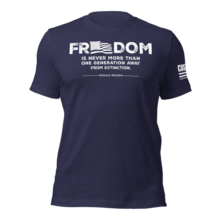 Reagan Freedom Unisex Tee (white print)