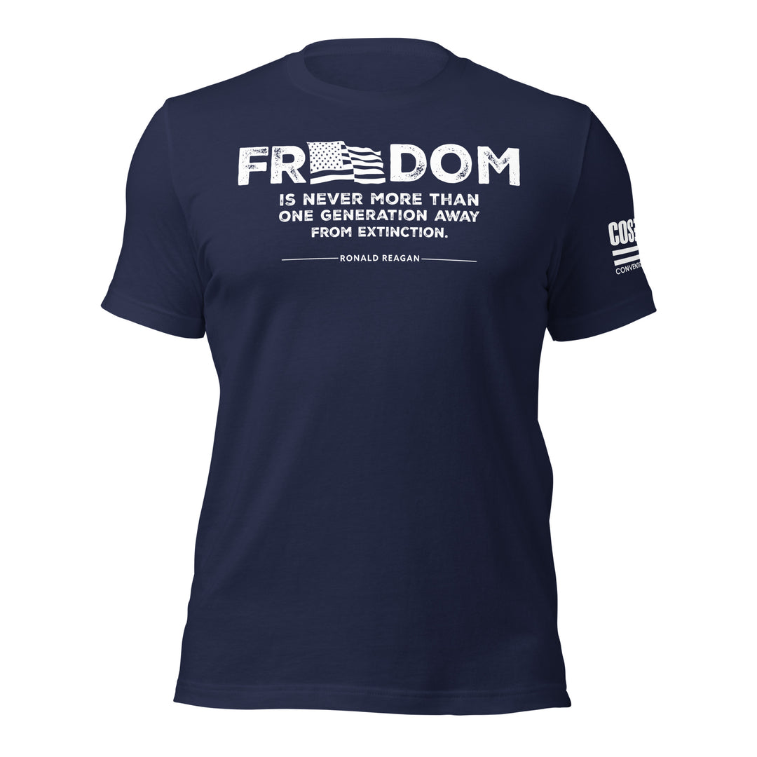 Reagan Freedom Unisex Tee (white print)