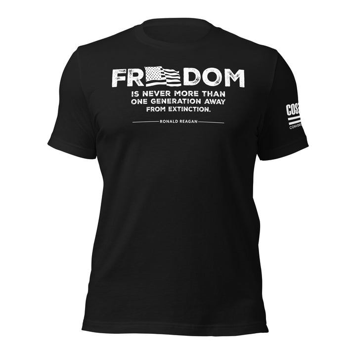 Reagan Freedom Unisex Tee (white print)