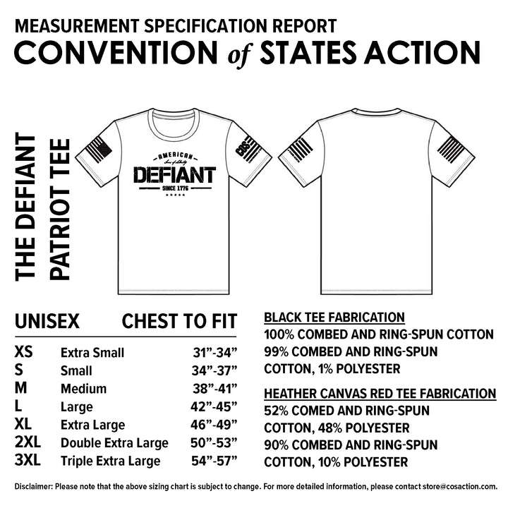 The Defiant Patriot (Unisex Tee)