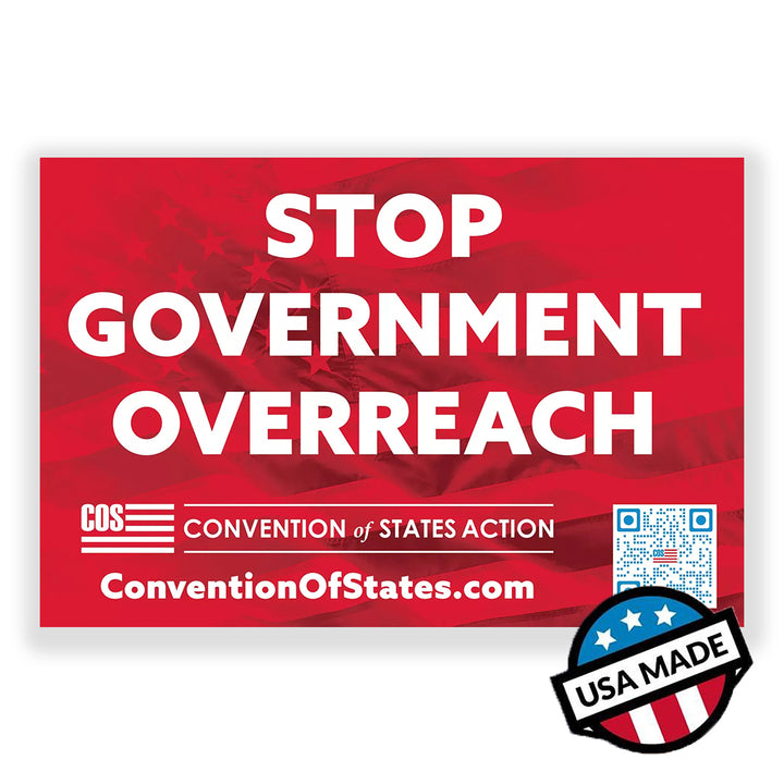 Stop Government Overreach Car Magnet - 2 Pack