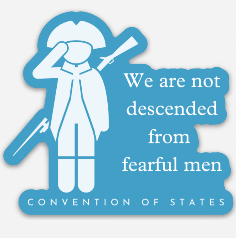 We Are Not Descended from Fearful Men Sticker