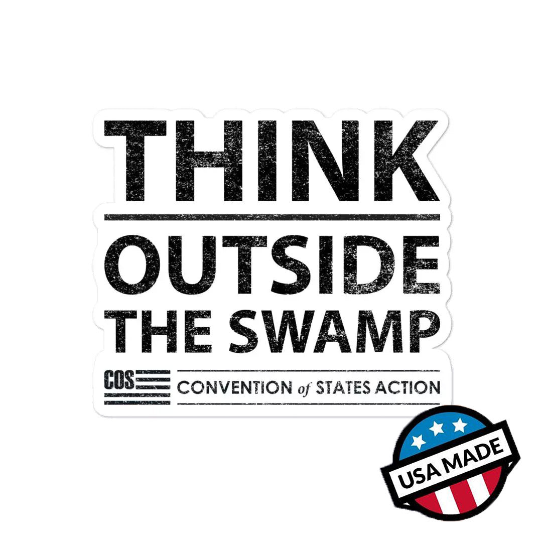 Think Outside The Swamp Sticker